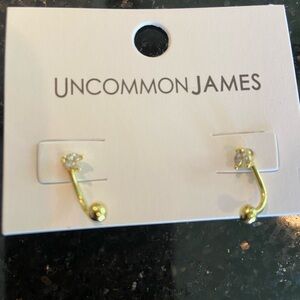 Uncommon James Gold Minimalist Crescent Earrings